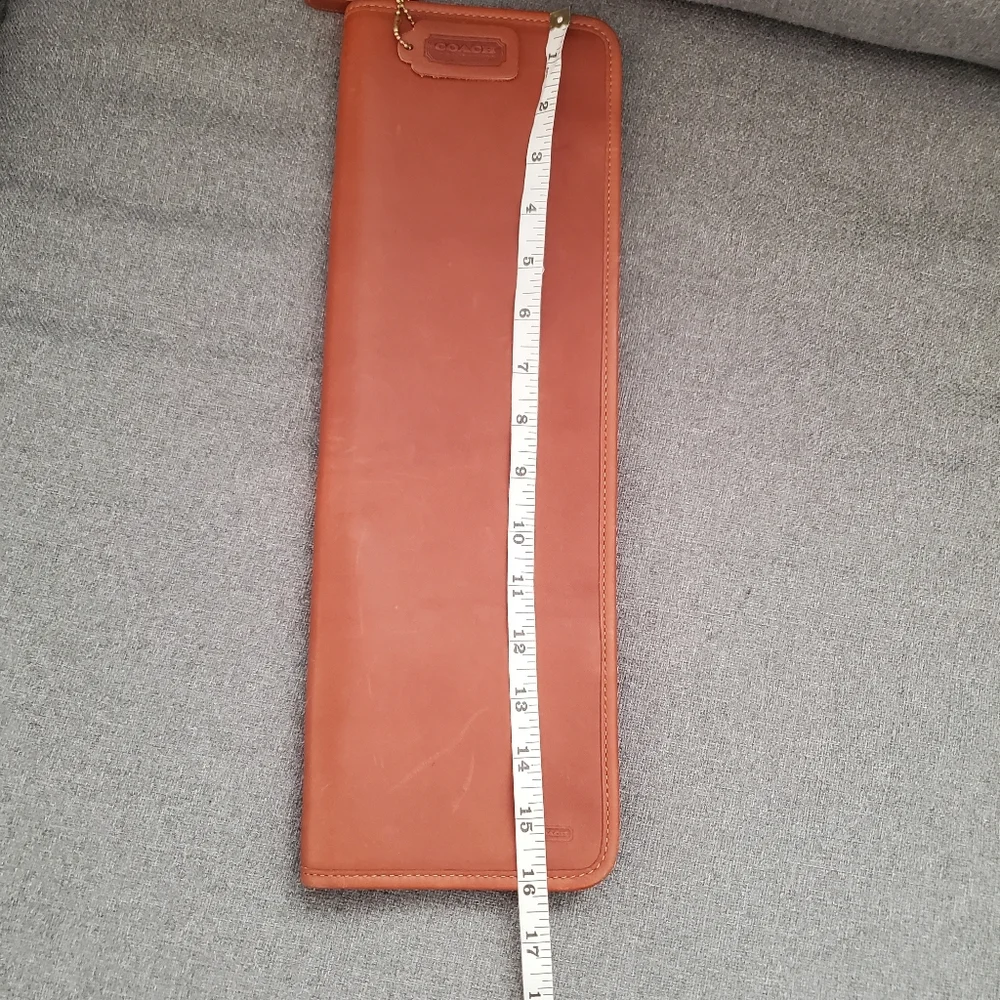 COACH VINTAGE BRITISH TAN LEATHER ACCESSORY'S/TIE TRAVEL CASE - Picture 9 of 16